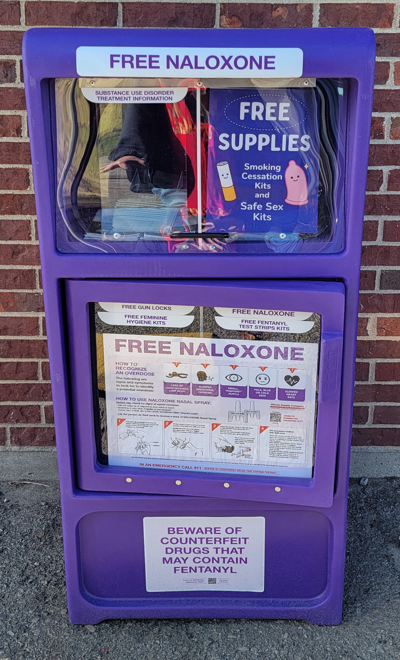 Carefully prepared harm reduction resources and life-saving supplies